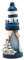 Leuchtturm Deko Mediterrane Dekoration Leuchtturm Statue Mini Holzdeko Mittelmeer Deko für Wohnzimmer Tischdeko Nautische Mediterranen Stil Ornament Weihnachten