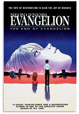 Impression sur toile Neon Genesis Evangelion The End of Evangelion - Décoration murale moderne pour chambre à coucher - 60 x 90 cm