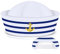 Matrosen Hut Marine Yacht Blau Kapitän Mütze mit Weiß Segelhut Seemann Hut für Kostüm Zubehör Erwachsene Baby Frauen Kind (Einstellbarer Stil)
