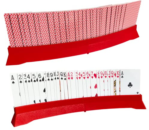 SANKESONG 2 Stück Kartenhalter Kinder,Spielkartenhalter Kompatibel mit UNO | Kartenhalter Spielkarten Klappbarer,Spielkartenhalter Kinder, Kartenhalter Kinder,Freihändige Kartenhalter für Kartenspiele