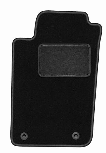 Velours-Fahrermatte passend für Peugeot 206 1998-2010, Schwarz, LUX | passend für Schrägheck/SW/Kombi/CC/Cabrio; Velours-Teppich (Polypropylen), ca. 6,5 mm