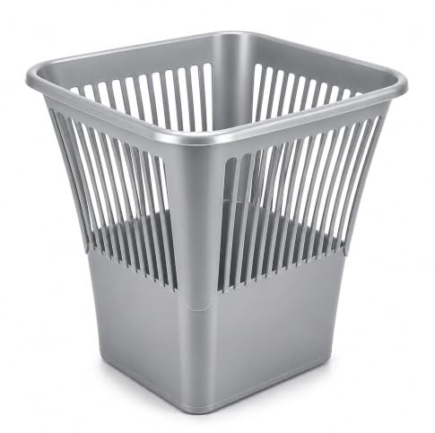 10L Open-Top Round Dustbin, Plastic | Waste Bin, For Home & Office