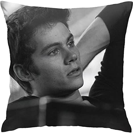 Dylan Obrien Kissenbezüge, doppelseitig, Plüsch-Kissenbezüge, Dekoration für Schlafzimmer, Wohnzimmer, 45 x 45 cm