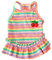 XINGNIAO Hunde Regenbogenstreifen-Kleid Sommerkleid Katzenkleid Outfits Weiche atmungsaktive Hundebekleidung aus Baumwolle für S, M, L, XL, XXL Hündinnen. Leichte Welpenkleider.