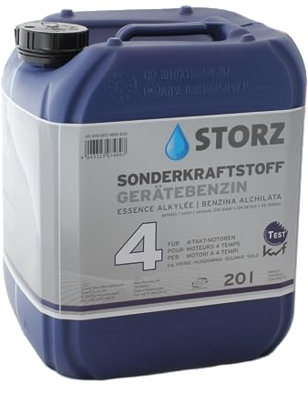 Storz 4T Gerätebenzin - 20 Liter Kanister | Sonderkraftstoff | reines Alkylatbenzin
