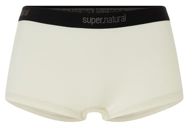super.natural W TUNDRA175 Boyfriend Hipster Merino Unterhose Damen Weiß XL - Atmungsaktive & temperaturregulierende Damen Unterwäsche aus Merino-Polyester-Mix