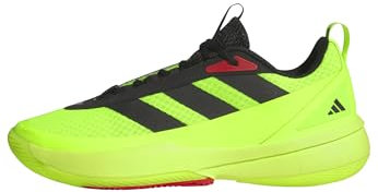 adidas Unisex Front Court Shoes Basketball, Lucid Lemon/core Black/Pure Ruby, 9.5 UK