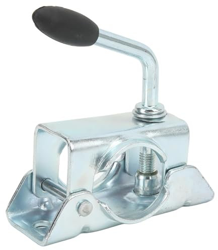AOWINHIT Heavy Duty Trailer Clamp,Jack Clamp Trailer,Jack Wheel Split Clamp,48mm/1.89in Pipe Diameter for RV Trailer