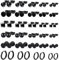 29 Paires Boucles d'Oreilles Noir Acier Inoxydable Boucles d'Oreilles pour Hommes Femmes Tragus Oreille Piercing Boucle D'oreille Créole Cartilage Hélix Zircone Rondes Boucles D'oreilles