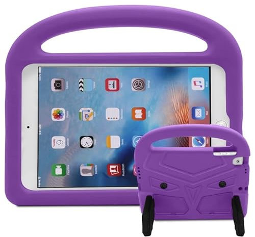 Schutzhülle Tablet-Hülle kompatibel mit Kindern, kompatibel mit iPad Air/iPad 5 Hülle – robuste, leichte, stoßfeste EVA-Schutzhülle mit Griff und Standfunktion Hüllenabdeckung ( Color : Purple )