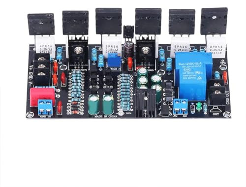 Qhpnunhq 300W Mono Leistungsverstärker 1943 + 5200 Audio Mono HiFi Verstärker Modul Hochleistungs Röhrenverstärker, sorgfältige Herstellung und