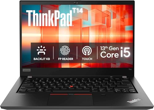 Lenovo ThinkPad T14 Gen 4 Laptop, 16GB RAM, 1TB Storage | Intel 10-Core i5-1335U, 14” WUXGA, Fingerprint Reader, Backlit Keyboard, Ethernet, USB-C Thunderbolt, 512GB SSD w/ 512GB External, Win 11 Pro