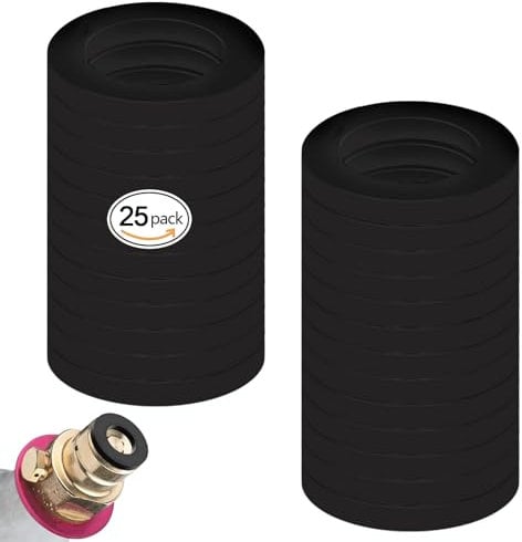 Laralily 25 Stück Dichtungsring für Sodastream,Dichtung Ersatzteile,Dichtungsringe Ersatzteile,Hochwertige Ersatzdichtung Einfache Installation Perfekt Für Alle Soda-Liebhaber(Schwarze)