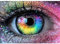 MEIYUDA Diamond Painting Erwachsene Diamant Bilder Buntes Auge, 5D DIY Diamant Painting Bilder Diamond Painting Set, Bastelset Erwachsene Kinder Malerei für Home Wand Décor 40x30cm