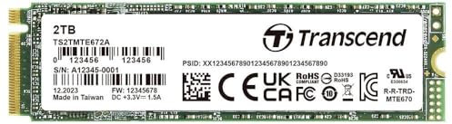 Transcend SSD interne PCIe de 2 To TS2TMTE672A-VS1