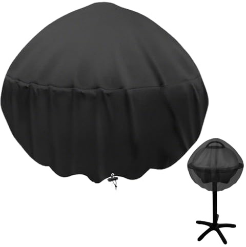 ZSUIQIN Charcoal Kettle Grill Cover, Round Waterproof Heavy Duty Barbecue Cover, Charcoal Grill Cover for Barbecue, for Touch Charcoal Grill, Original Kettle Grill (49 * 49cm, Φ*H)
