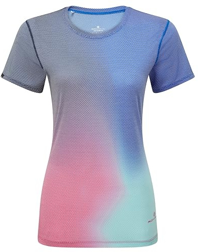 Ronhill Running, Wmn's Tech Golden Hour Tee, Exuberance Merge, 14