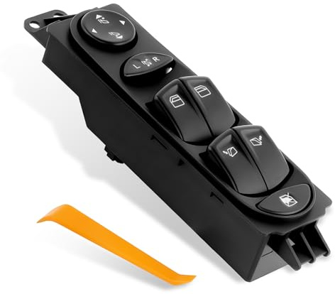 Semitory Elektrischer Fensterheberschalter Fahrerseite, Fensterheber Schalter Vorne Link - Kompatibel mit 2003–2014 Mercedes-Benz Viano Vito W639 -Ersetzen#OE A6395451313 Autofensterschalter