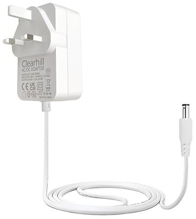 Clearhill 36W AC/DC Power Adapter 24V 1.5A - 100-240V AC to 24V DC Transformer Power Supply for LED Strip Lights, CCTV Camera Systems, USB Hubs, Routers