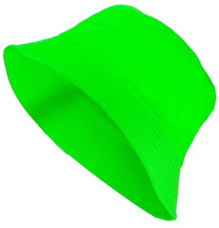 TrendandStylez Chapeau de pêcheur fluo en 4 couleurs vives - Chapeau de pêche pour homme et femme comme accessoire des années 90, le chapeau de soleil parfait pour les festivals, les raves, les fêtes