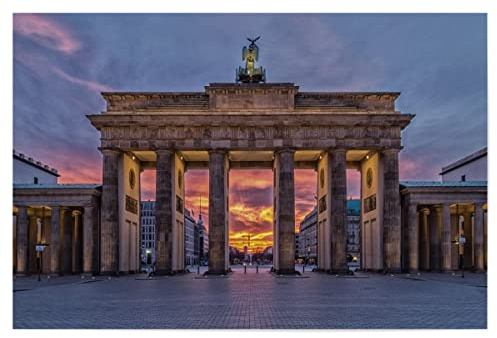 artboxONE Poster 30x20 cm Berlin Städte/Berlin Brandenburger Tor - Bild Deko Bauwerk Bauwerke
