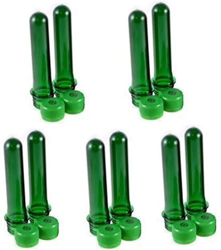 geo-versand 10 x Petling 13 cm grün mit FTF Deckel - Geocaching wasserdicht Versteck Behälter Proben Röhrchen Aufbewahrung Schießpulver Shots Gewürze usw