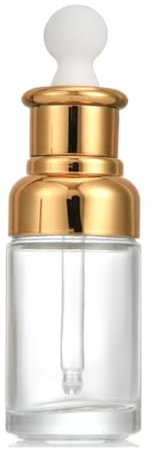 1 pcs 50 ml vide rechargeable absolument clair Bouteille en verre aromathérapie Huile essentielle de parfum Elite Fluide Cosmétique Pot Pot à nourriture Fiole avec verre Pipette Eye Dropper