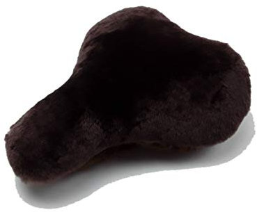 Reissner Lammfelle Fahrradsattel Bezug Fahrradsattelüberzug Lammfell mit Webpelzkranz FSB-C-I Mocca, 27x19cm