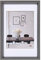 walther design Bilderrahmen stahl 30 x 45 cm mit Passepartout, Steel Style Kunststoffrahmen ES045D