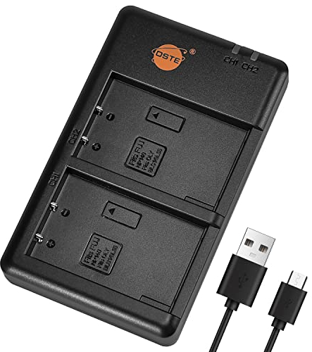 DSTE BCM-5 Battery USB Dual Quick Charger Compatible for Olympus PS-BLS1,BLS-1,PS-BLS5,BLS-5,BLS-50,FUJI NP-140,Olympus E-400 E-410 E-P1 E-P2 E-PL1 E-M10 E-PLE15,FinePix S100FS S200EXR S200FS S205EXR