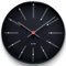 Arne Jacobsen Wanduhr Ø29 cm Bankers Originaldesign Kreative Details, schwarz