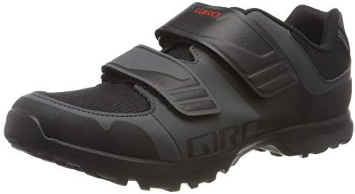 Giro Herren Berm Radsportschuhe-Mountainbike, Dark Shadow Black, 47 EU