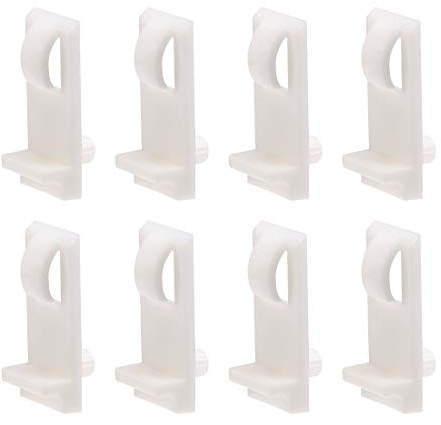 sourcing map Plastic Shelf Support Pegs,5.3mm Shelf -Locking,Cabinet Shelf Clips,Shelf Bracket Peg,for Kitchen Furniture Book Shelves Supplies,20pcs