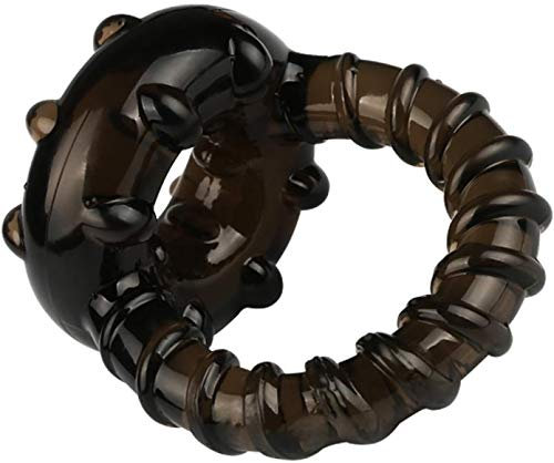 Weiche Silikon Männlichen Penis Ring, Paar Liebhaber Sexy Dual Ring Zeit Verzögerung Ringe Sex Spielzeug Für Männer