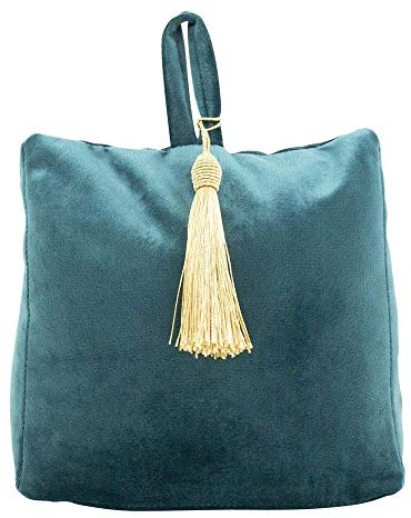 Mars & More Türstopper Sandsack Samt Glanz Türhalter Zugluftstopper Türhalter (Samt Petrol)