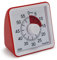TimeTEX Zeitdauer-Uhr lautlos compact rot - rückwärts laufende Uhr mit roter Scheibe - 61930