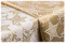 GOLDMAR Weihnachtstischdecke Fleckenresistente Schmutzabweisend Zweiseitig Tischdecke Weihnachten Advent - Polyester Lamatex Silber Gold Elegante Weihnachtstisch Deko (150x300 cm, Gold-muster-14s)