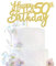 3 Pieces Gold Happy 50th Birthday Cake Toppers Happy 50 Cupcake Toppers Cheers to 50 Fabulous Cake Decoration for 50th Birthday Party Decoration Supplies