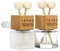 JIHUOO 2 Pcs Empty Car Essential Oil Diffuser Vent Clip Auto Air Freshener Aromatherapy Fragrance Bottle Container