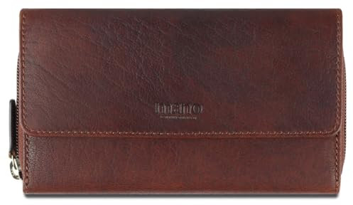 mano Don Simon - Damengeldbörse 18 cm braun