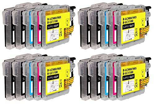 Supply Guy 20 Druckerpatronen kompatibel mit Brother LC-985 für DCP-J125 DCP-J140w DCP-J315w DCP-J515w MFC-J220 MFC-J265w MFC-J410 MFC-J410 Series MFC-J415w