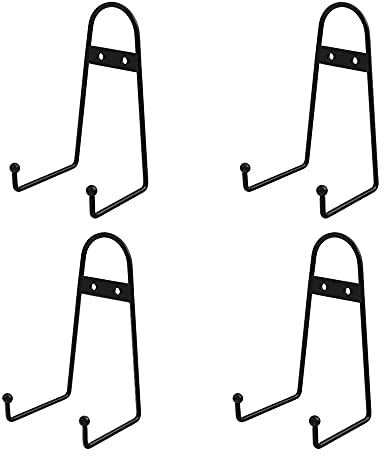 CENPEK 4 Pack Wall Mount Easel Plate Display Hanger Metal Vertical Plate Stand Holder Mural Wall Picture Frame Stands with Screws-6 Inch