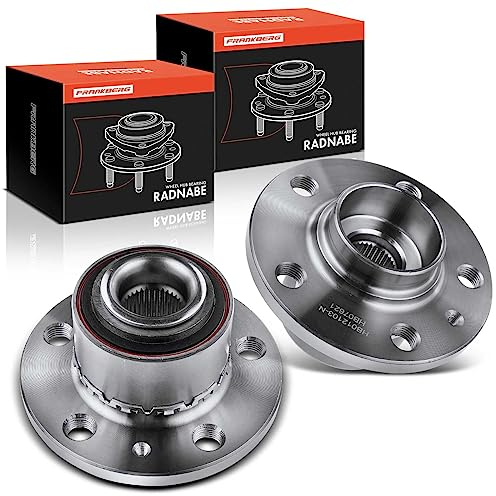 Frankberg 2x Wheel Bearing Hubs Front Compatible with A1 2010-2021 Ibiza 2002-2021 Toledo IV KG3 2012-2019 Fabia 1999-2021 Rapid NH1 NH3 2012-2019 Polo 9N_ 2001-2009 Replace# VKBA3569