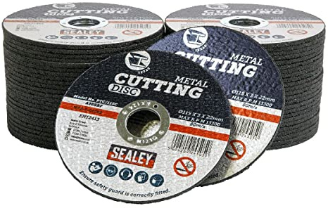 Sealey PTC/115C50 Trennscheibe, Ø 115 x 3 mm, Bohrung 22 mm, 50 Stück