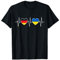 Deutschland und Ukraine Flaggen Fahnen Herz T-Shirt