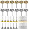 Brosse Metallique pour Perceuse, 3mm Tige 40pcs Kit Brosse Métallique Roues, Rotatifs Outils Accessoires Polissage Brosse Métallique Rotative, pour Polissage Nettoyage Ponçage Travaux