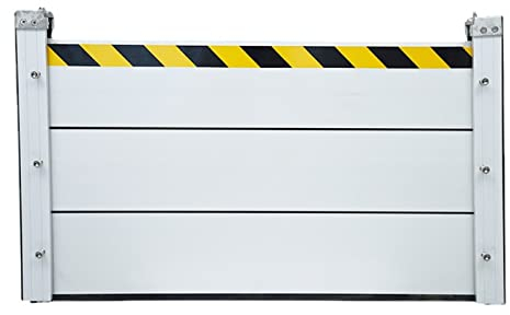 Hochwasserschutz Barriere Kellerfenster, Garage, StraBe, Aussen Feuerwehr Hochwasserschutz Barriere Tur, Aluminiumlegierung Material, Gut Wasserdicht Wiederverwendbar (Size : 100 * 60cm)