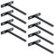 SAYAYO Equerre Etagere Murale Fixation Flottante Invisible, Support Etagere Murale en Métal, Tablette Flottante Support Charge Lourde, Longueur 125MM, Noir 8 Pcs, EJY70X125B-8P