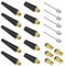 YINETTECH 5 Sets(20PCS) Inflatable Pump Adapter Kit for Most Inflatable Pumps Balloons Basketball Bicycle Tires Inflatable Toys 7mm Thread