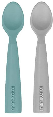MinikOiOi 101140016 2 cucharas Cucharas agua/gris